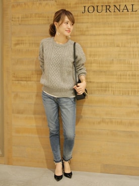 「GIANNI CHIARINI（ジャンニ キアリーニ）のアイテム」を使った、masu*さん（レディース・160cm）の秋コーディネート