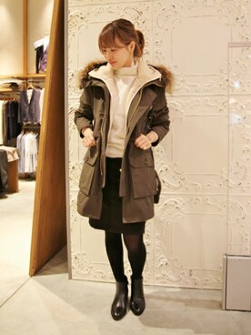 「JOURNAL STANDARD relume（ジャーナルスタンダード　レリューム）のアイテム（モッズコート）」を使った、masu*さん（レディース・160cm）の秋コーディネート