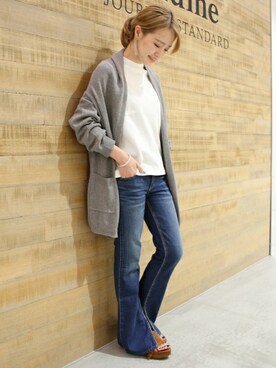 「フード」｜masu*さん（レディース・160cm）の冬コーディネート