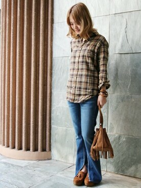 「relume」｜masu*さん（レディース・160cm）の冬コーディネート