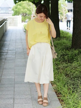 「スカーチョ」｜masu*さん（レディース・160cm）の夏コーディネート