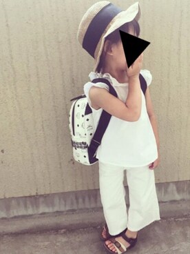 「MCM（エムシーエム）のアイテム」を使った、titikoさん（キッズ・90cm）の夏コーディネート