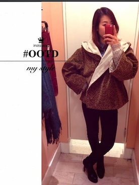 「アイテム（ミリタリージャケット、ブラウン系）」を使った、HIROYOさん（メンズ・167cm）の冬コーディネート