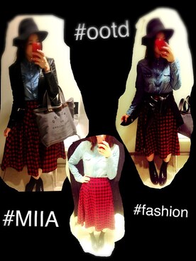 「ハットコーデ」｜HIROYOさん（レディース・167cm）の冬コーディネート