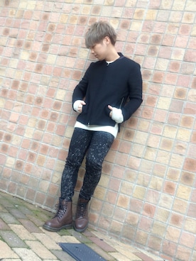 「L（エル）のアイテム」を使った、Ryo⚡︎さん（メンズ・165cm）の冬コーディネート