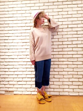 「AULA」｜なべさん（レディース・161cm）の春コーディネート