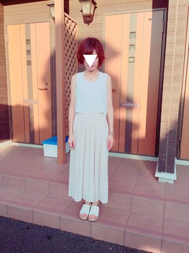 16夏sale人気アイテム マキシプリーツワンピースを使った人気ファッションコーディネート Wear