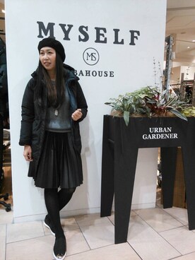 SATOMIさん（レディース・165cm）の冬コーディネート