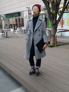 「SEVENDAYS=SUNDAY（セブンデイズサンデイ）のアイテム（ニットキャップ/ビーニー）」を使った、しょうたろうさん（メンズ・164cm）の秋コーディネート