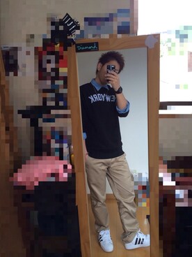 「TOMMY（トミー）のアイテム（アナログ腕時計）」を使った、sho5.nさん（メンズ・165cm）の春コーディネート