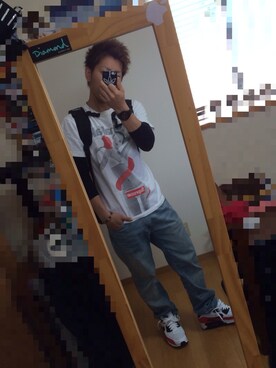 「TOMMY（トミー）のアイテム（アナログ腕時計）」を使った、sho5.nさん（メンズ・165cm）の春コーディネート