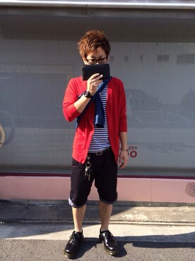 「TOMMY（トミー）のアイテム（アナログ腕時計）」を使った、sho5.nさん（メンズ・165cm）の春コーディネート