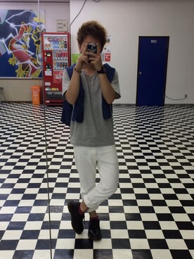 「TOMMY（トミー）のアイテム（アナログ腕時計）」を使った、sho5.nさん（メンズ・165cm）の春コーディネート