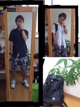 「TOMMY（トミー）のアイテム（アナログ腕時計）」を使った、sho5.nさん（メンズ・165cm）の夏コーディネート