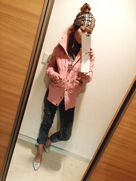 「Desigual（デシグアル）のアイテム（アクセサリー）」を使った、ganaさん（レディース・160cm）の秋コーディネート