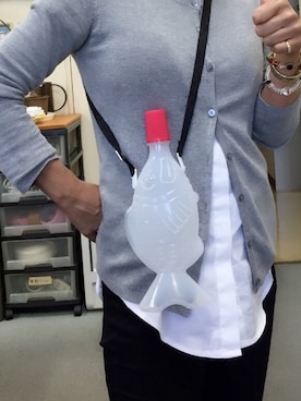 「水筒」｜「アイテム（その他）」を使った、Kiyoさん（レディース・150cm）の春コーディネート
