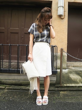 Kana Yoshidaさん(レディース・158cm)の夏コーディネート