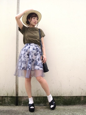 Kana Yoshidaさん(レディース・158cm)の夏コーディネート
