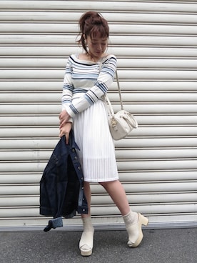 Kana Yoshidaさん（レディース・158cm）の冬コーディネート