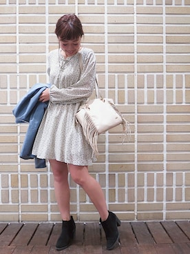 Kana Yoshidaさん（レディース・158cm）の冬コーディネート