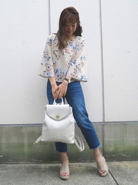 Kana Yoshidaさん（レディース・158cm）の春コーディネート