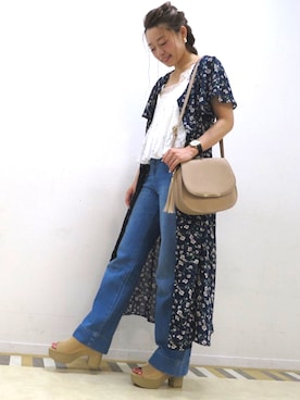 Kana Yoshidaさん（レディース・158cm）の春コーディネート