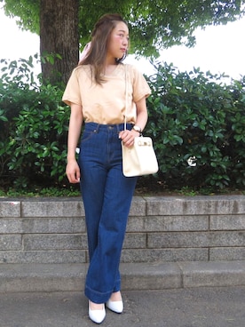 Kana Yoshidaさん（レディース・158cm）の春コーディネート