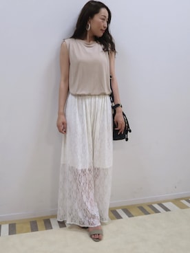 Kana Yoshidaさん（レディース・158cm）の夏コーディネート