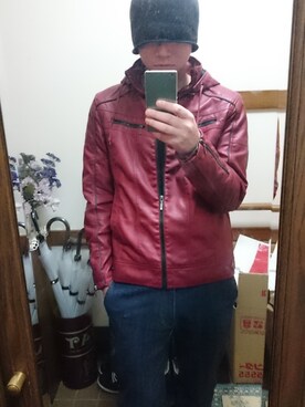 「Original.（オリジナル）のアイテム（帽子）」を使った、Tsuchida Kazunoriさん（メンズ・180cm）の冬コーディネート