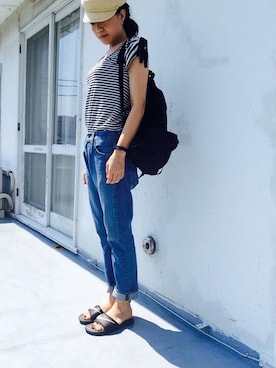 「ご近所コーデ」｜「アイテム（その他）」を使った、renaさん（レディース・168cm）の夏コーディネート