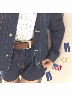 「Levi's（リーバイス）のアイテム（その他）」を使った、Harukaさん（レディース・158cm）の春コーディネート