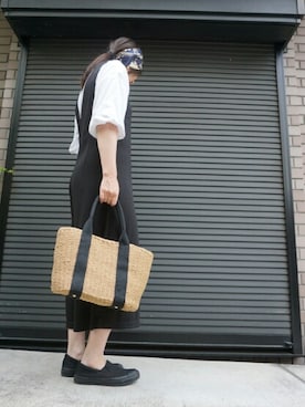「ROPE' PICNIC（ロペピクニック）のアイテム（サロペット/オーバーオール）」を使った、SaSaさん（レディース・159cm）の春コーディネート
