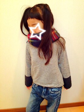きのこ。さん（キッズ・100cm）の冬コーディネート