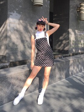 「Taichung」｜「アイテム（オールインワン・サロペット）」を使った、Red Hungさん（レディース・162cm）の秋コーディネート
