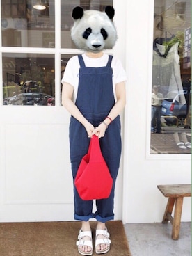 「prit（プリット）のアイテム（オールインワン・サロペット）」を使った、kiko_cc77さん（レディース・160cm）の秋コーディネート