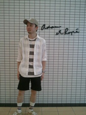 スタッフさん(メンズ・166cm)の夏コーディネート