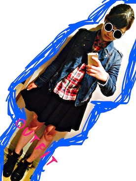 「FREE’S PHRASE（フリーズフレーズ）のアイテム」を使った、ゆきまるさん（レディース・159cm）の秋コーディネート