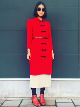 「KRIZIA（クリツィア）のアイテム」を使った、はりーさん（レディース・169cm）の冬コーディネート