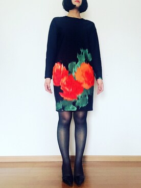 「MSGM（エムエスジーエム）のアイテム（ワンピース）」を使った、はりーさん（レディース・169cm）の春コーディネート