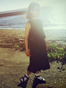 「Marc by Marc Jacobs（マークバイマークジェイコブス）のアイテム（スカート）」を使った、CalWangさん（レディース・158cm）の夏コーディネート