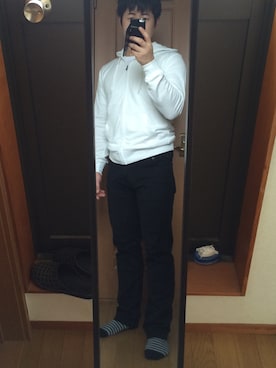 「黒パンツ」｜J.Tさん（メンズ・169cm）の春コーディネート