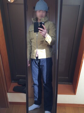 「goa（ゴア）のアイテム（帽子）」を使った、J.Tさん（メンズ・169cm）の冬コーディネート