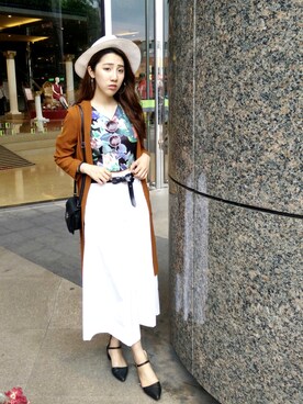 「LOVFEE（ラッフィ）のアイテム（シューズ）」を使った、小草GRASS CIAOさん（レディース・161cm）の春コーディネート