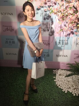 「LOVFEE（ラッフィ）のアイテム（シューズ）」を使った、小草GRASS CIAOさん（レディース・161cm）の春コーディネート