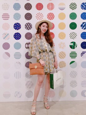 「Lulus（-）のアイテム（バッグ）」を使った、小草GRASS CIAOさん（レディース・161cm）の秋コーディネート