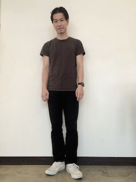 「TIMEX（タイメックス）のアイテム」を使った、タケナガ リキさん（メンズ・171cm）の夏コーディネート