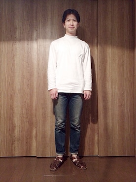 「Denime（ドゥニーム）のアイテム（パンツ）」を使った、タケナガ リキさん（メンズ・171cm）の夏コーディネート