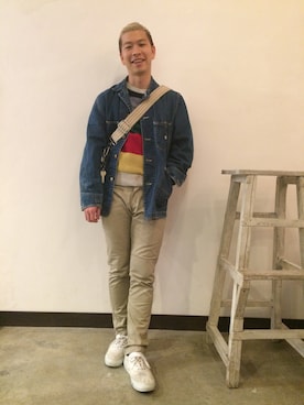 「アイテム（カバーオール）」を使った、タケナガ リキさん（メンズ・171cm・20代）の秋コーディネート