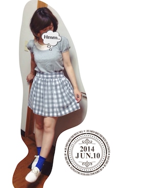 「ジャパンブルー」｜「アイテム（その他シューズ）」を使った、Mbさん（レディース・156cm）の夏コーディネート