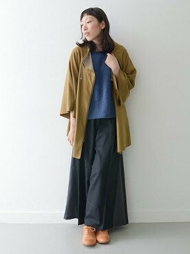 「かぐれ（カグレ）のアイテム（その他アウター）」を使った、kagure osakaさん（レディース・164cm）の秋コーディネート
